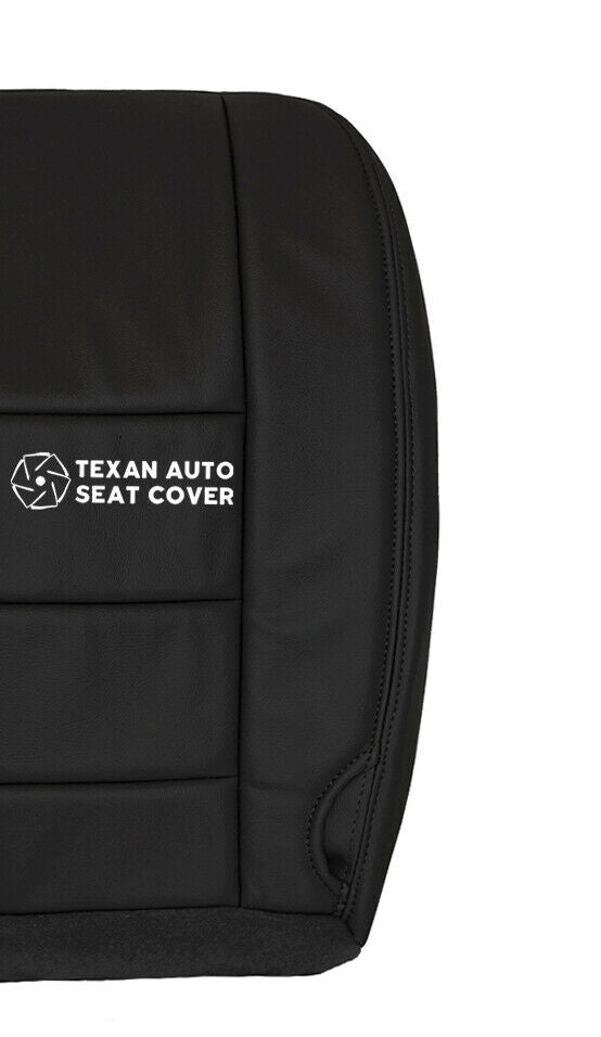 2002, 2003, 2004, 2005, 2006, 2007 Ford F250 F350 F450 F550 Lariat XLT Sport Driver Bottom Leather Seat Cover Black