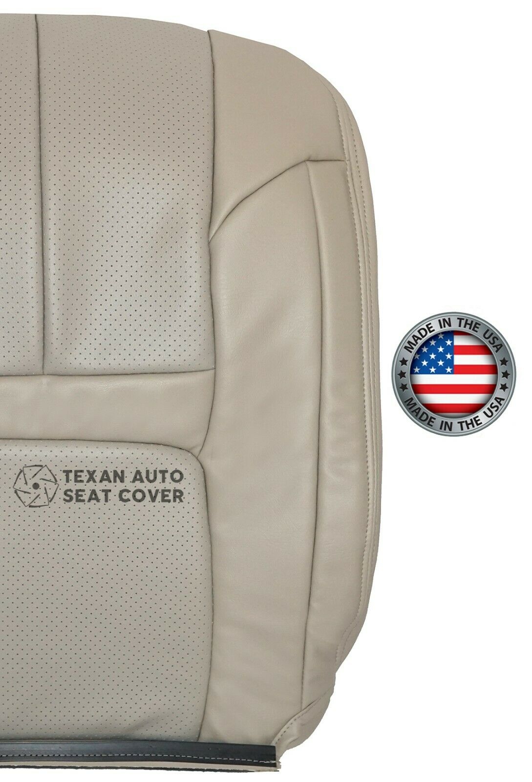 1999 2000 Cadillac Escalade Passenger Side Lean Back Synthetic Leather Replacement Seat Cover Shale