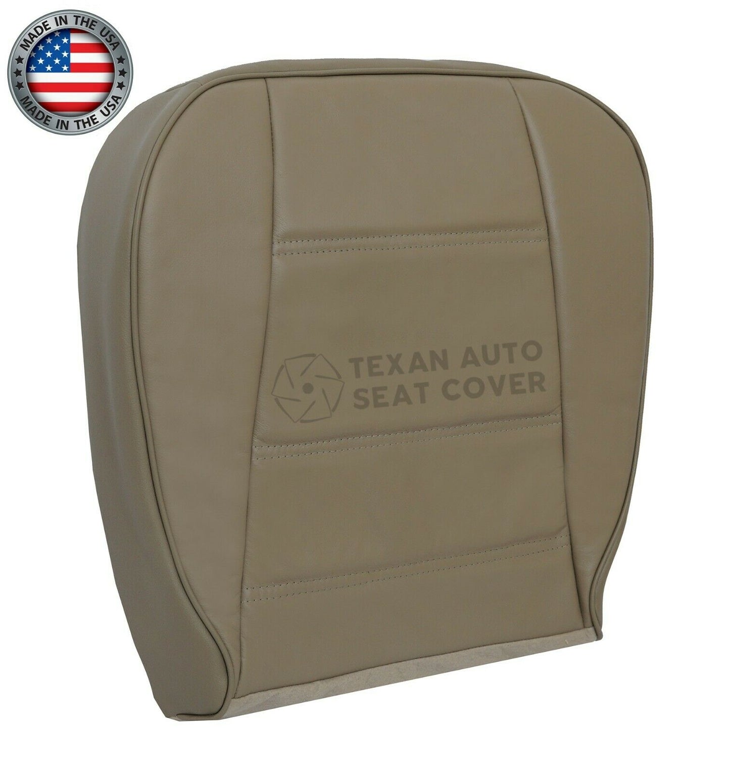 1999, 2000, 2001, 2002, 2003, 2004 Ford Mustang V6 Passenger Side Bottom Leather Replacement Seat Cover Tan