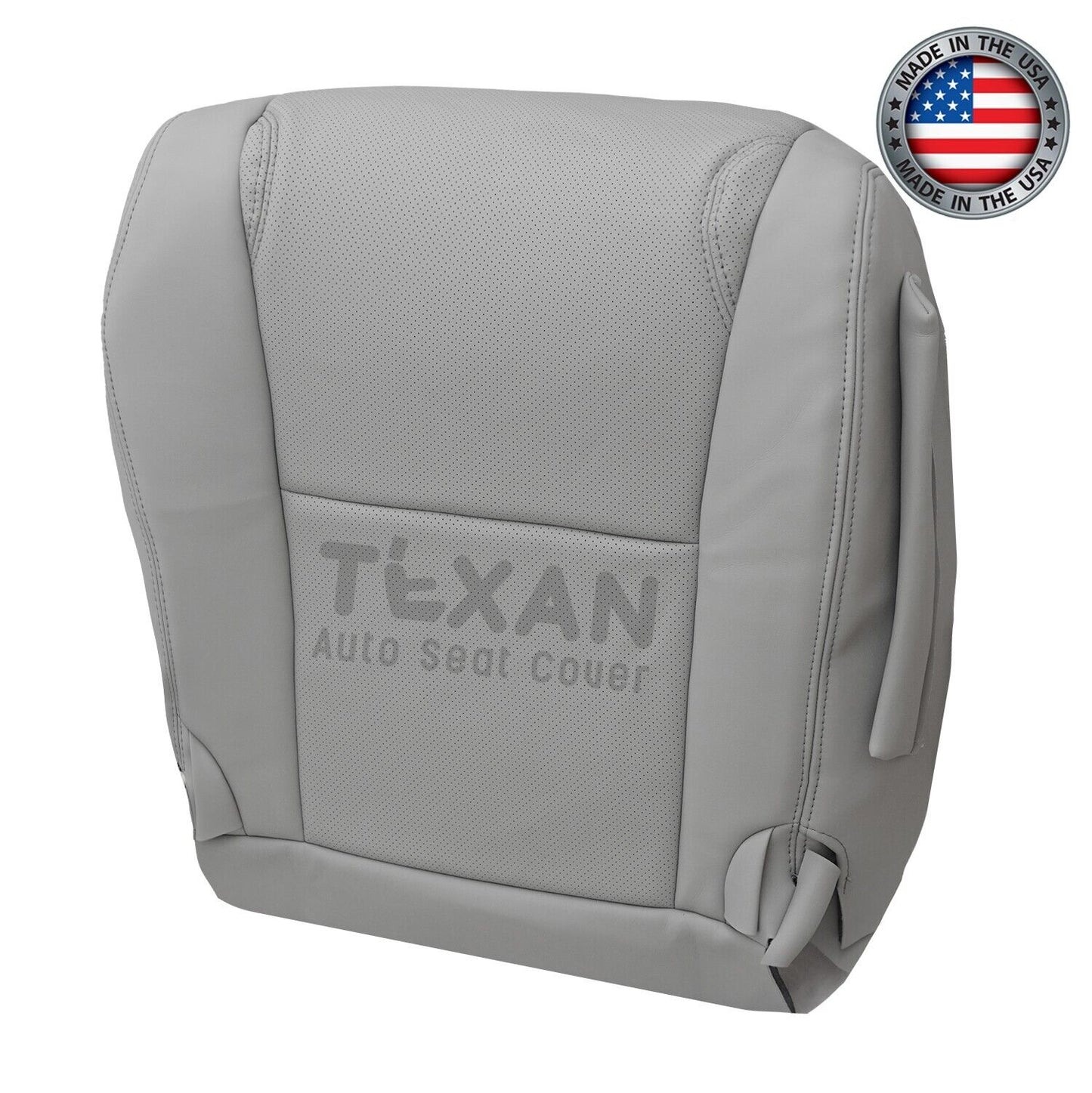 For 2006 to 2011 Lexus GS300, GS350, GS430, GS450H, GS460 Driver Side Bottom Perforated Synthetic Leather Replacement Seat Cover Gray