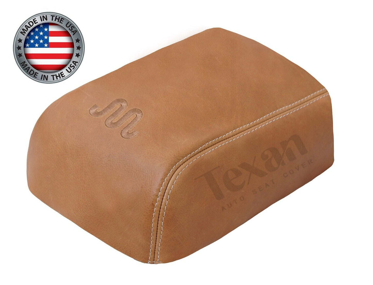 Fits 2005 to 2008 Ford F-150 King Ranch Genuine Leather Center Console Lid Cover