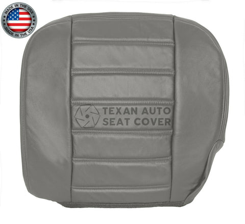 2003, 2004, 2005, 2006, 2007, Hummer H2 SUV, SUT, Truck, Luxury, Adventure Passenger Side Bottom Synthetic Leather Seat Cover Gray