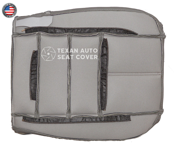 2008, 2009, 2010 Ford F250 F350 F450 F550 Lariat, XLT with Leather Passenger Bottom Leather Seat Cover Gray