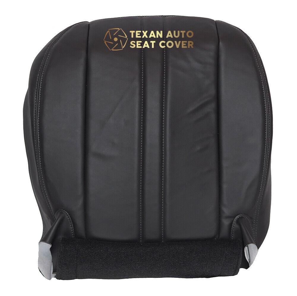 1997 to 2002 Chevy Express Van Passenger Side  Bottom Synthetic Leather Replacement Seat Cover Dark Gray