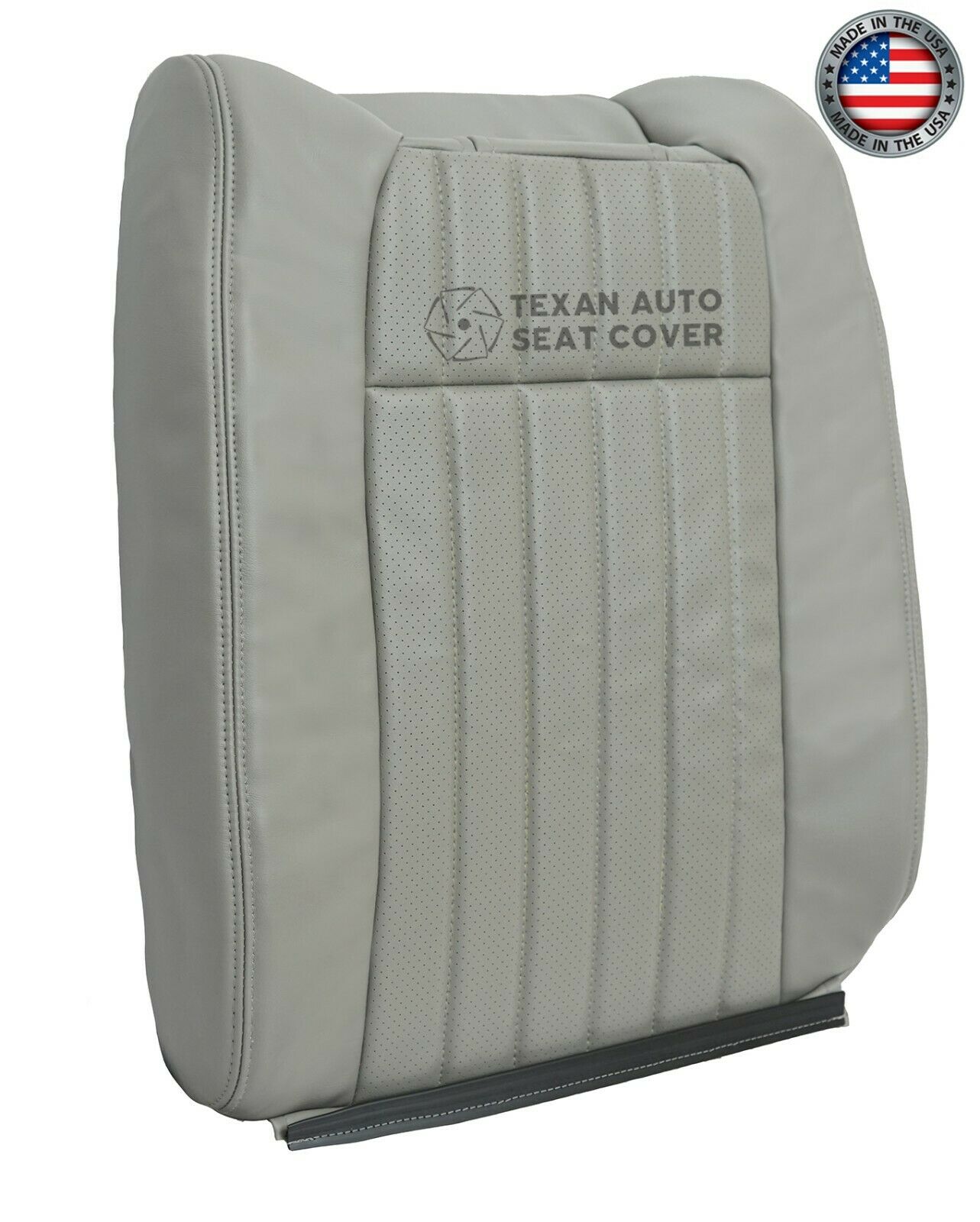 1994,1995,1996 Chevy Impala SS Driver Side Lean Back Perforated Synthetic Leather Replacement Seat Cover Gray