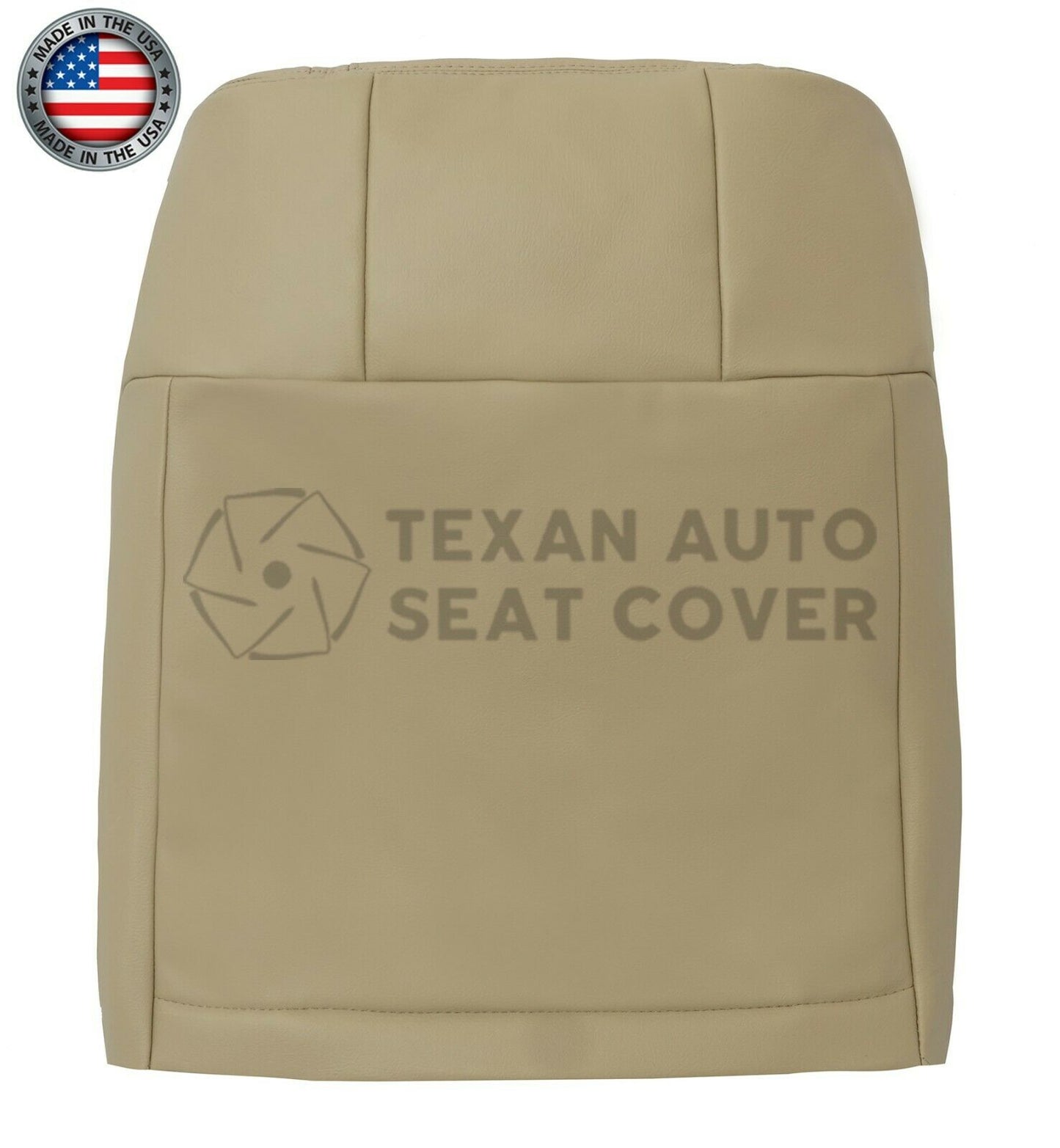 2005, 2006, 2007, 2008, 2009 Ford Mustang V6 Passenger Side Lean Back Synthetic Leather Replacement Seat Cover Tan