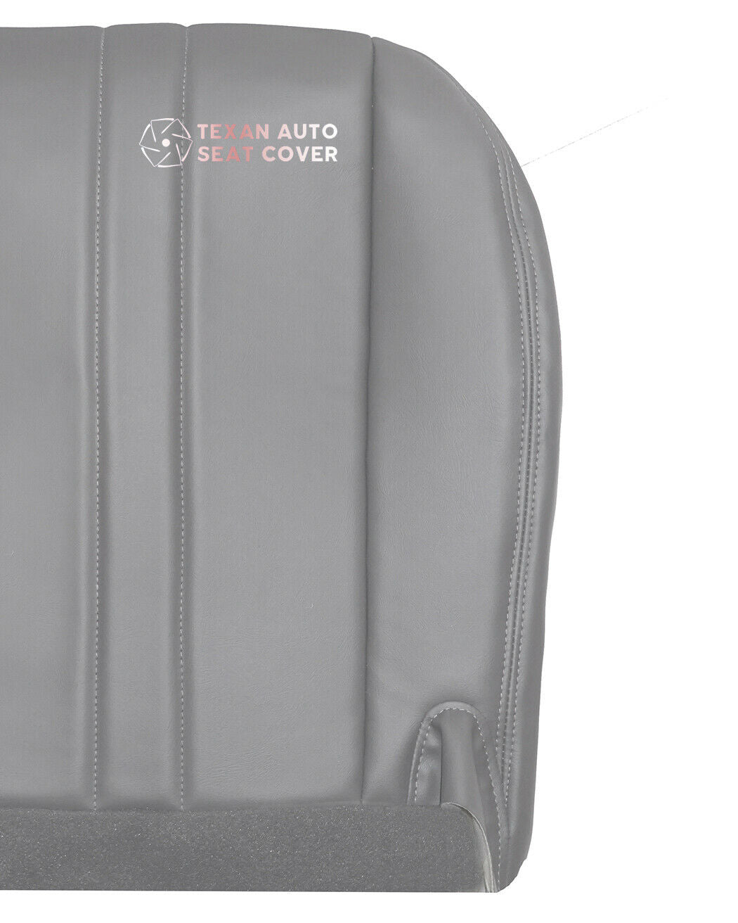 2003 to  2016 Chevy Express  Passenger Side Bottom Synthetic Leather Replacement Seat Cover Gray