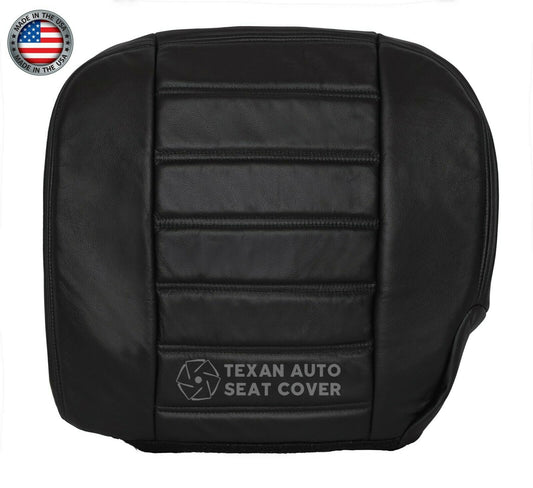 2003, 2004, 2005, 2006, 2007, Hummer H2 SUV, SUT, Truck, Luxury, Adventure Driver Side Bottom Synthetic Leather Seat Cover Black