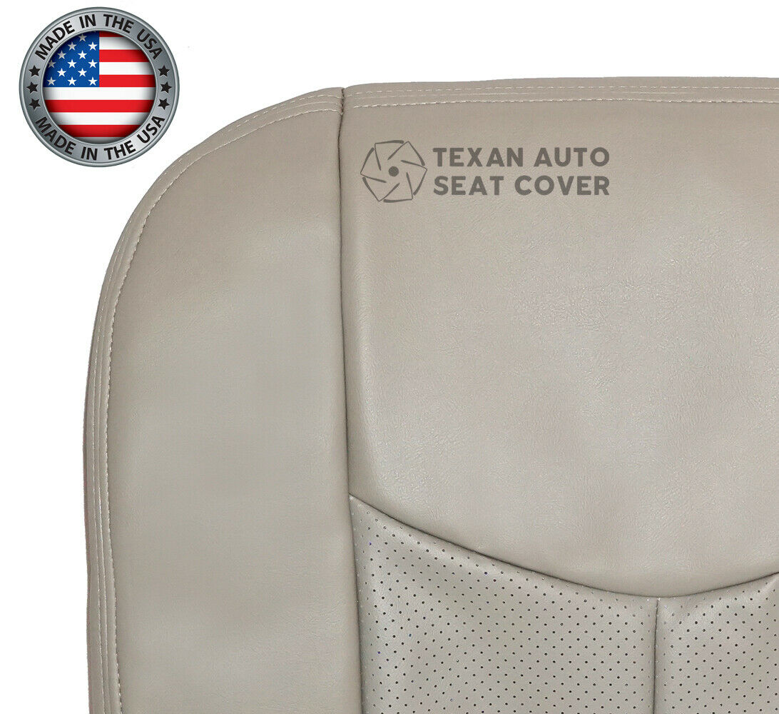 2003, 2004, 2005, 2006 Cadillac Escalade EXT ESV 2WD 4X4 AWD-Driver Side Bottom Synthetic Leather Seat Cover Shale Tan