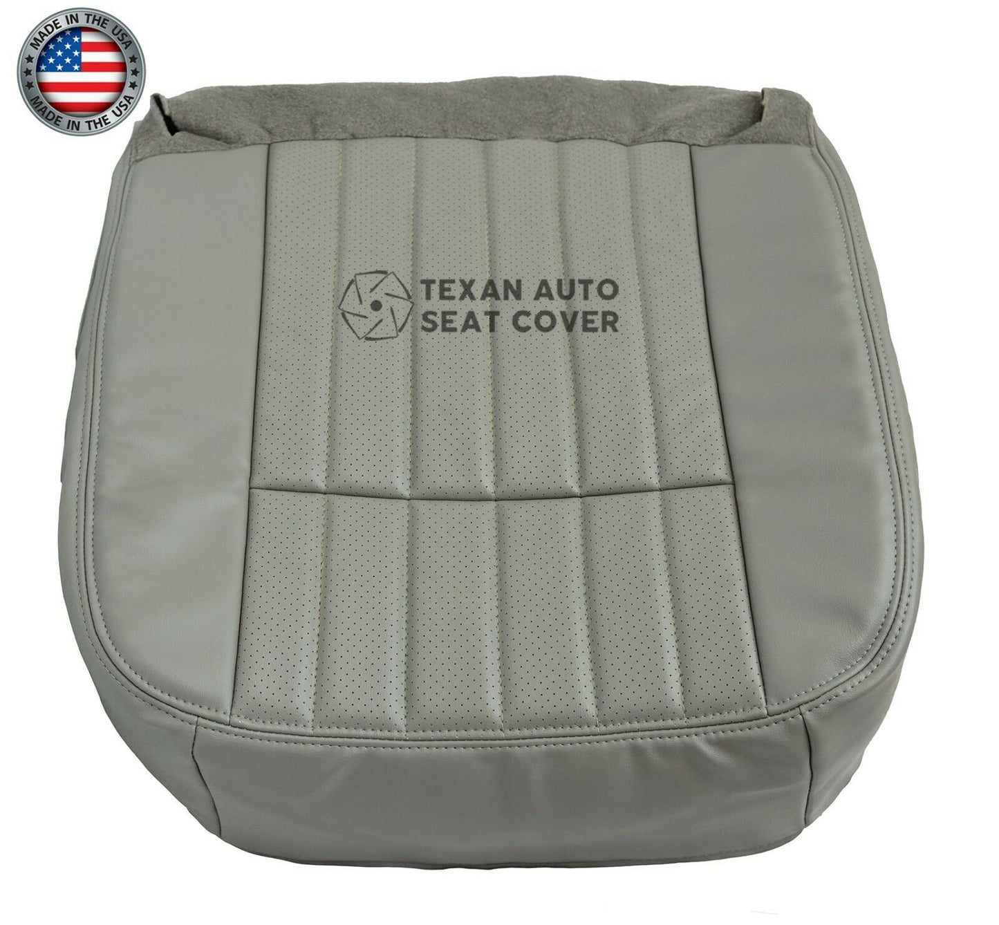 1994, 1995, 1996 Chevy Impala SS 5.7L Passenger Side Bottom Synthetic Leather Replacement Seat Cover Gray