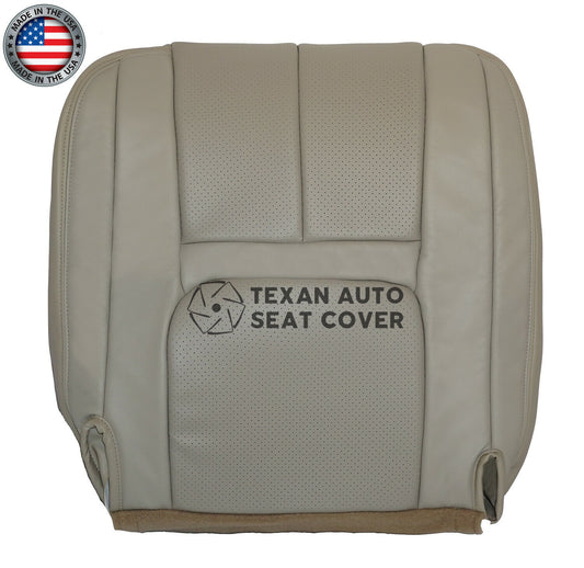 1999 2000 Cadillac Escalade Driver Side Bottom PERFORATED Synthetic Leather Seat Cover Tan
