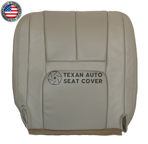 1999, 2000 Cadillac Escalade 2WD 4X4 Driver Side Bottom PERFORATED Synthetic Leather Seat Cover Tan