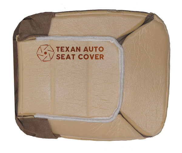2003, 2004, 2005, 2006 Ford Expedition Eddie Bauer Passenger Bottom Perforated Leather Seat Cover 2tone Tan