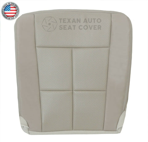 2007, 2008, 2009, 2010, 2011, 2012, 2013, 2014 Lincoln Navigator 2WD Passenger Bottom Perforated Synthetic Leather Seat Cover Gray