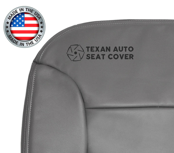 1995 to 2000 Chevy Silverado Passenger Side Bottom Leather Seat Cover Gray