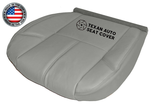 2007 to 2014 Chevy Silverado Driver Bottom Synthetic Leather Seat Cover Gray