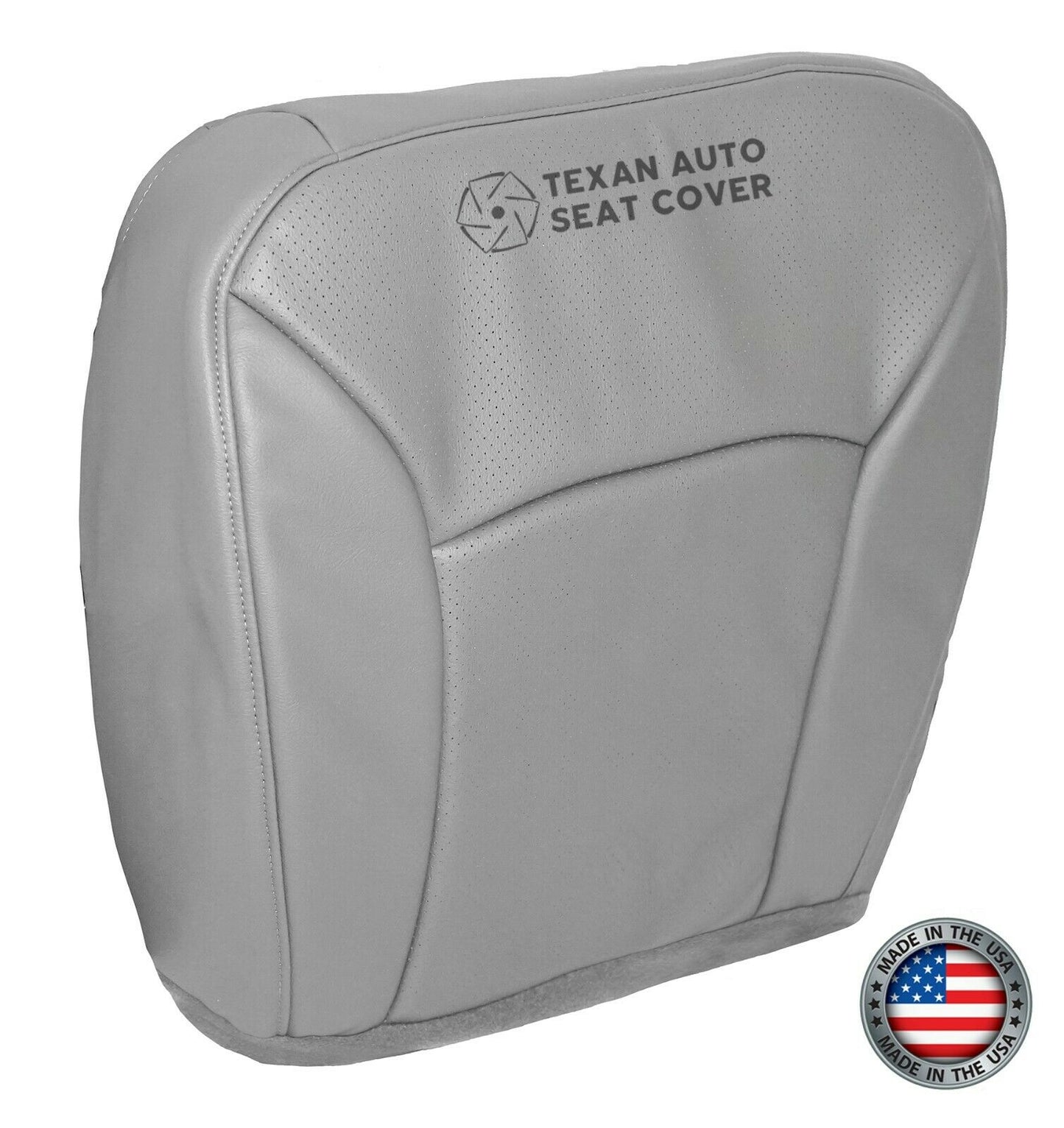 2000 2001 2002 2003 Ford E150 E250 E350 E450 E550 Econoline Van Passenger Side Bottom Perforated Synthetic Leather Replacement Cover Gray
