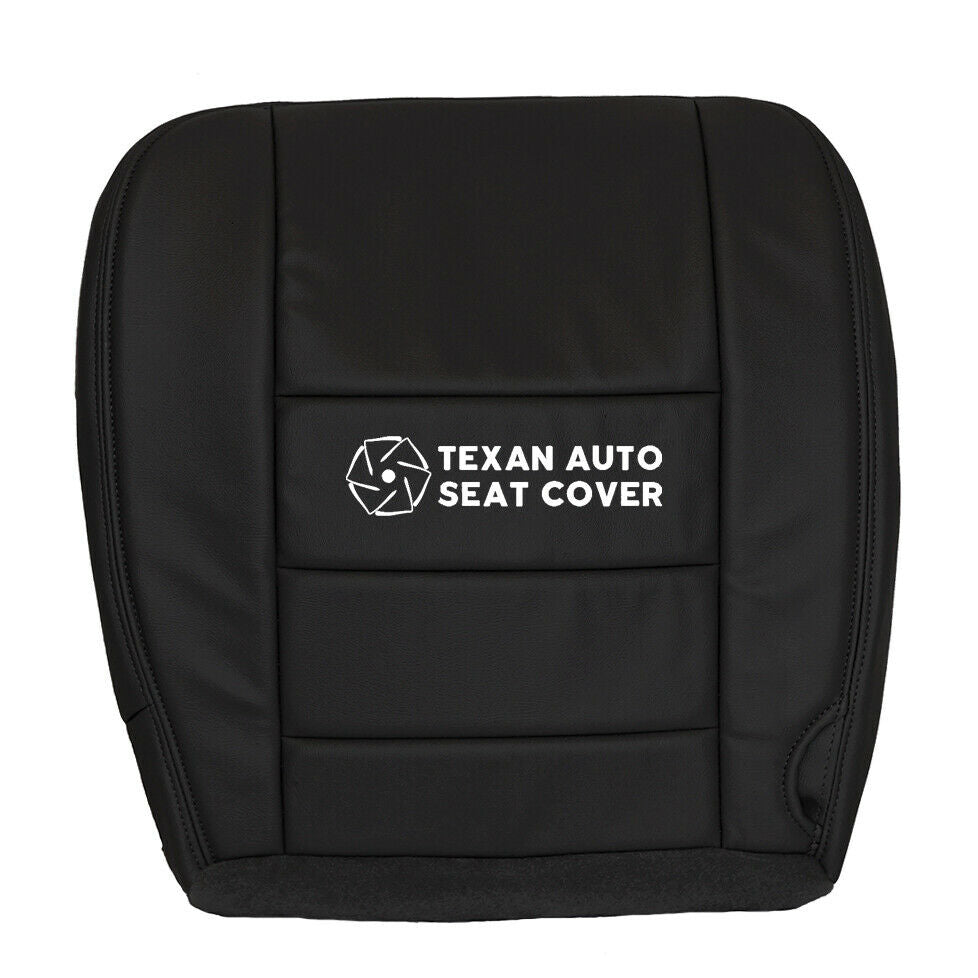 2002, 2003, 2004, 2005, 2006, 2007 Ford F250 F350 F450 F550 Lariat XLT Sport Driver Bottom Leather Seat Cover Black