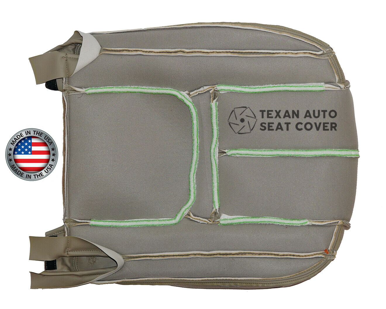 1999 2000 Cadillac Escalade Driver Side Bottom PERFORATED Synthetic Leather Seat Cover Tan