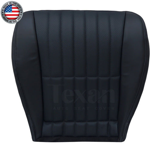 2000, 2001, 2002 Chevy Camaro SS V6 RS Passenger Bottom Perforated Synthetic Leather Seat Cover Black