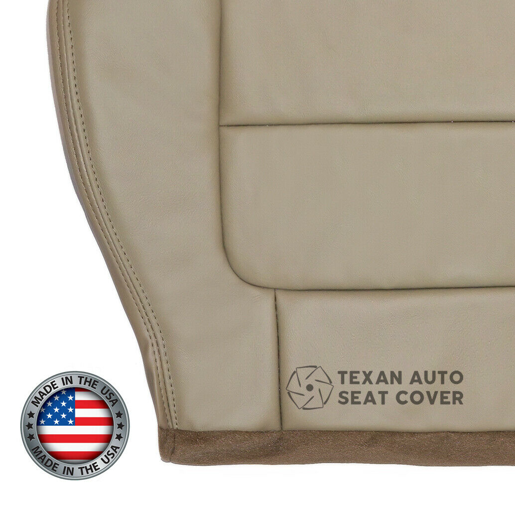 2001, 2002 Ford F150 Lariat Single Cab , Super crew,Crew cab Passenger Bottom Leather Seat Cover Tan