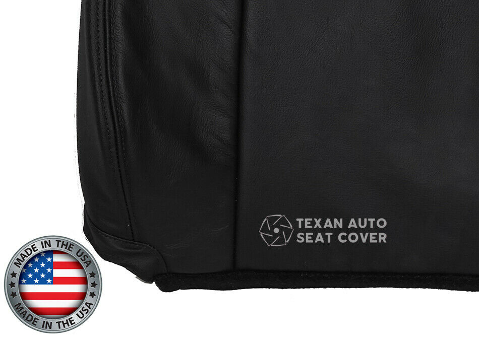 2007, 2008, 2009, 2010, 2011, 2012, 2013, 2014 GMC Sierra Denali, SLT, SLE, SL Driver Side Lean Back Leather Replacement Seat Cover Black