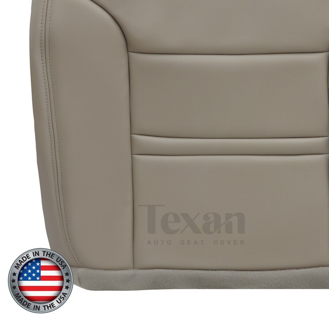 2000, 2001 Ford Excursion Limited Passenger Side Bottom Leather Replacement Seat Cover Tan