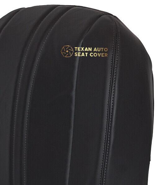 1997 to 2002 Chevy Express Van Passenger Side  Bottom Synthetic Leather Replacement Seat Cover Dark Gray