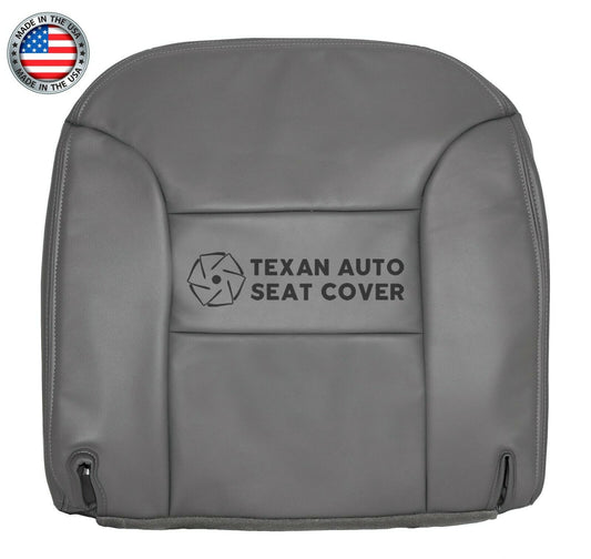 1995, 1996, 1997, 1998, 1999 GMC Sierra 1500 2500 3500 SLT SLE Z71 Passenger Side Bottom Leather Replacement Seat Cover Gray