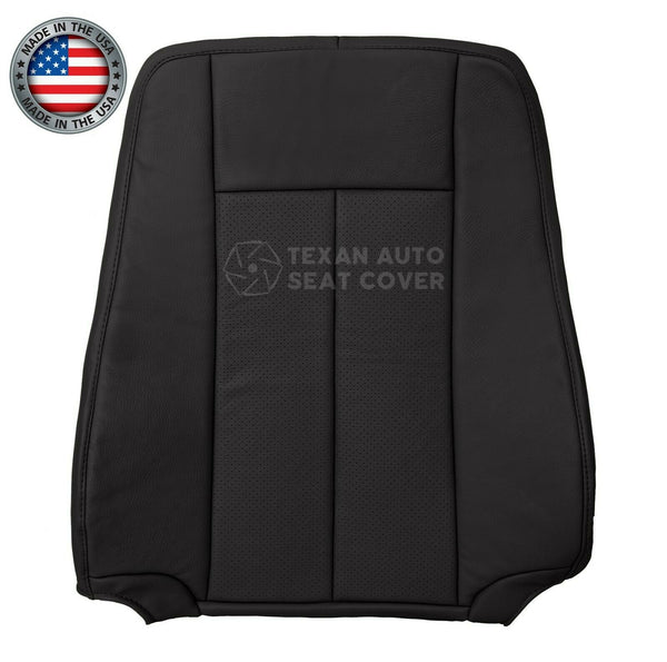 Fits 2007 to 2014 Ford Expedition Driver Side Lean Back Perforated Leather Replacement Seat Cover Black