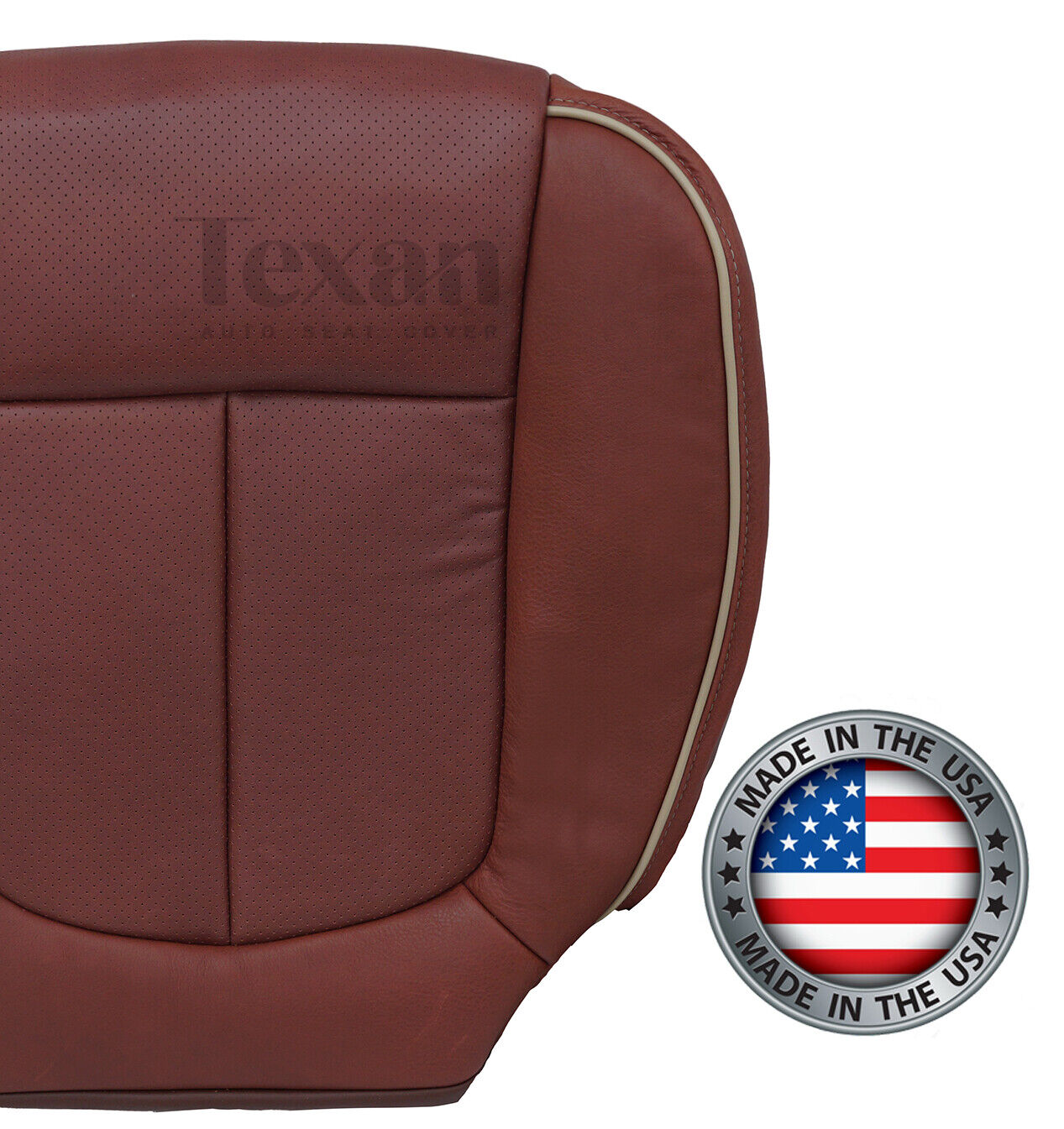 2009, 2010, 2011, 2012 Ford F150 Passenger Side Bottom Leather Replacement Seat Cover King Ranch