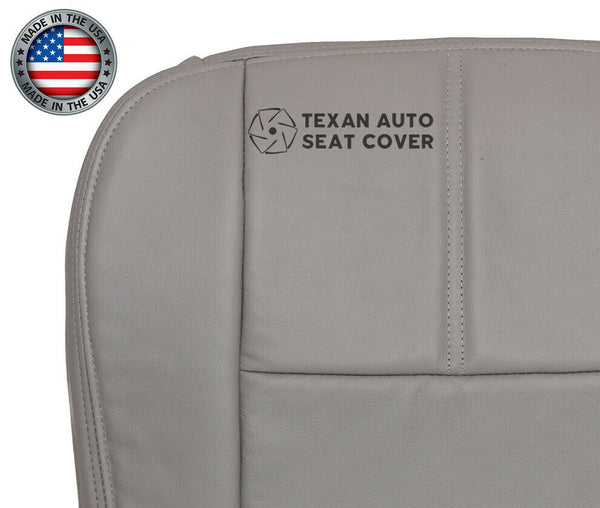 2008, 2009, 2010 Ford F250 F350 F450 F550 Lariat, XLT with Leather Driver Bottom Leather Seat Cover Gray