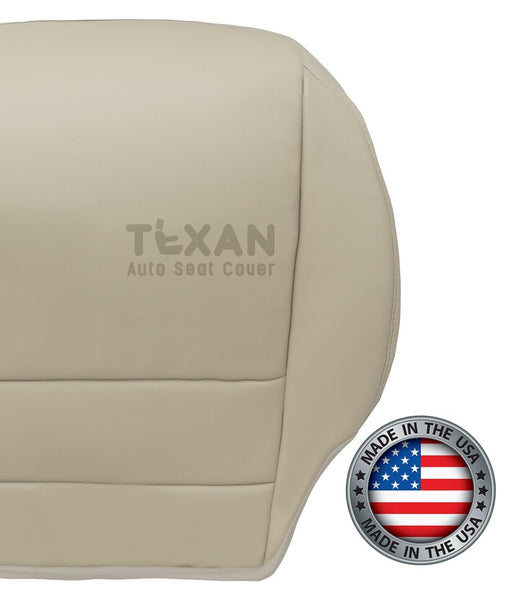 For 2007 - 2013 Acura MDX Driver Side Bottom Synthetic Leather Replacement Seat Cover Tan