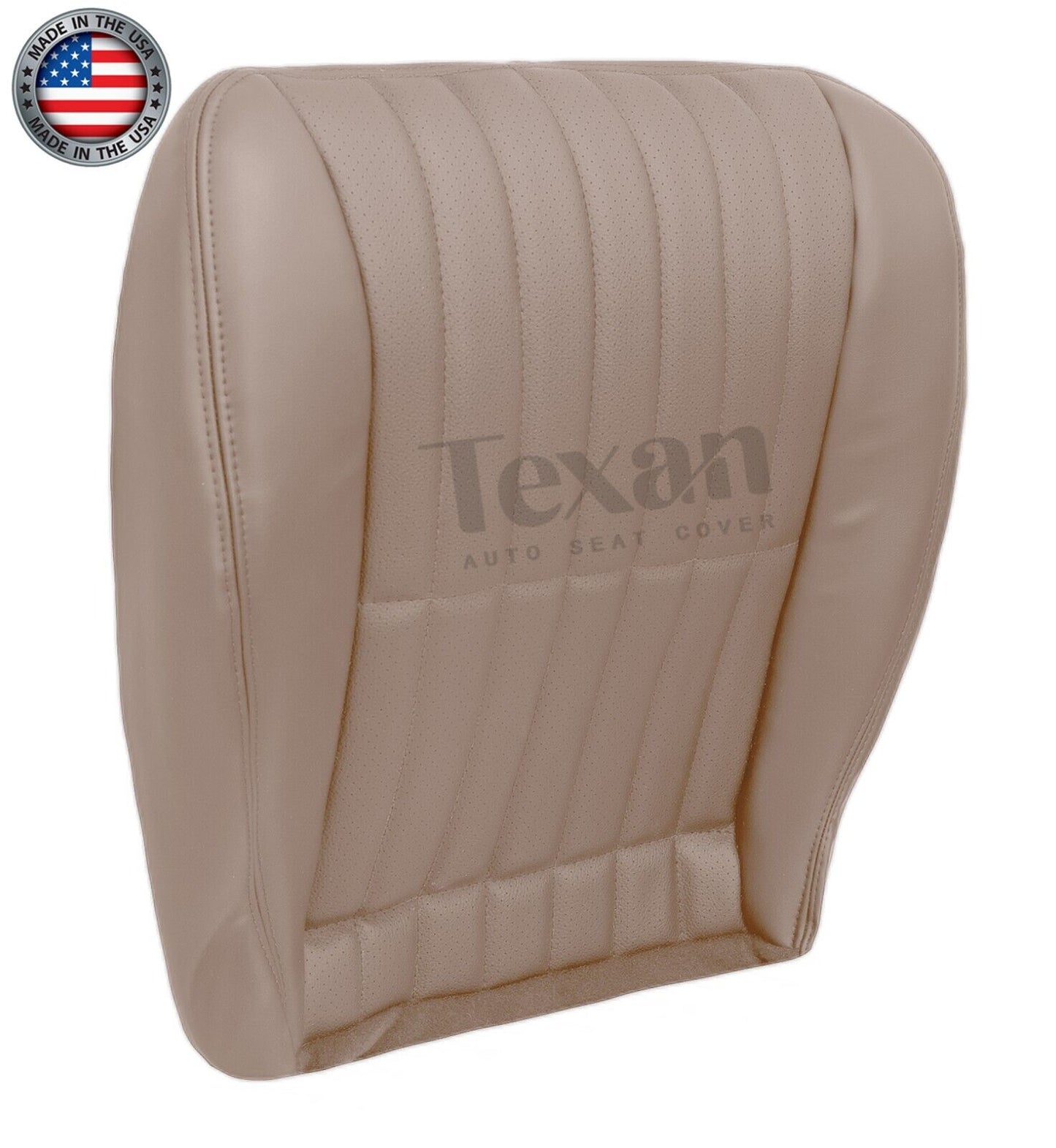 1997 to 2002 Chevy Camaro SS V6 RS Driver Side Bottom Perforated Synthetic Leather Replacement Seat Cover Tan