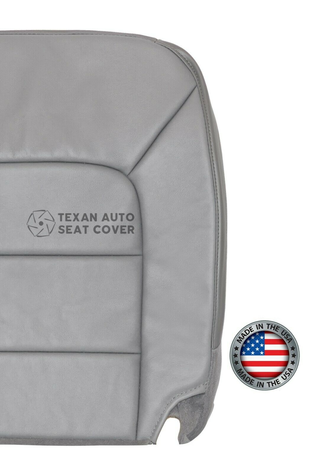 2003, 2004, 2005, 2006 Ford Expedition XLT XLS Sport 2WD 5.4L Passenger Bottom Leather Seat Cover Gray