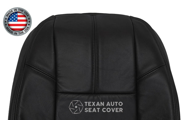 2007 to 2014 Chevy Tahoe/Suburban LT, LS, LTZ, Driver Side Lean Back Leather Replacement Seat Cover Black
