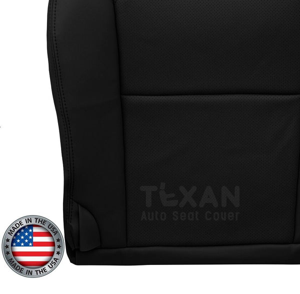 For 2006 to 2011 Lexus GS300, GS350, GS430, GS450H, GS460 Driver Side Bottom Perforated Synthetic Leather Replacement Seat Cover Black
