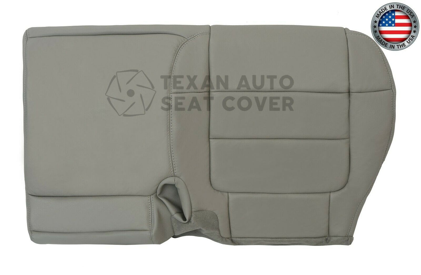 2001, 2002 Ford F150 Lariat Passenger Bench Synthetic Leather Seat Cover Gray