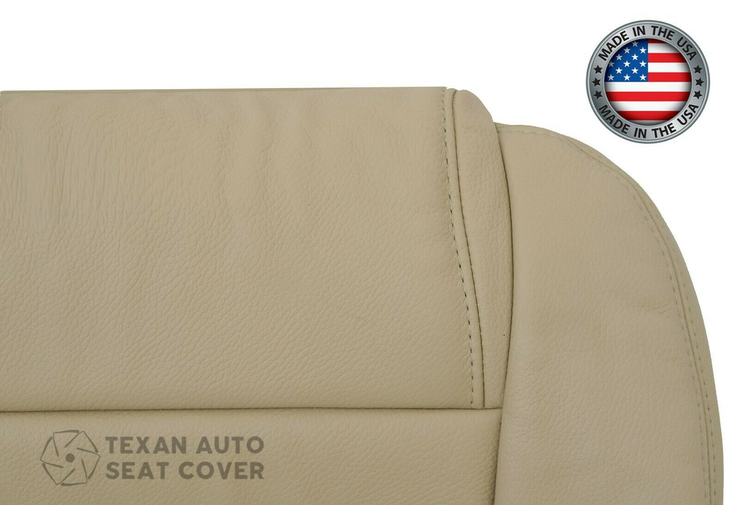 2005, 2006, 2007, 2008, 2009 Ford Mustang V6 Passenger Side Bottom Synthetic Leather Replacement Seat Cover Tan