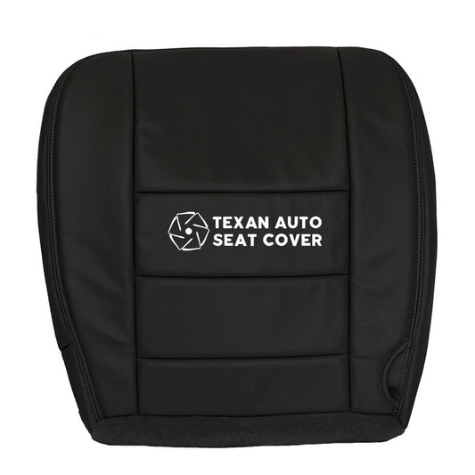 2002, 2003, 2004, 2005, 2006, 2007 Ford F250 F350 F450 F550 Lariat XLT Sport Driver Bottom Synthetic Leather Seat Cover Black