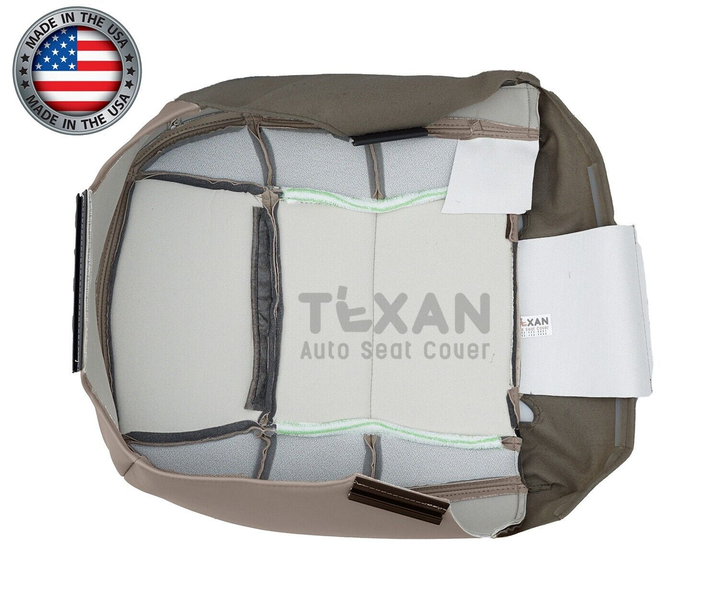 For 2000, 2001, 2002 Lincoln Navigator Driver Bottom Synthetic Leather Seat Cover Tan