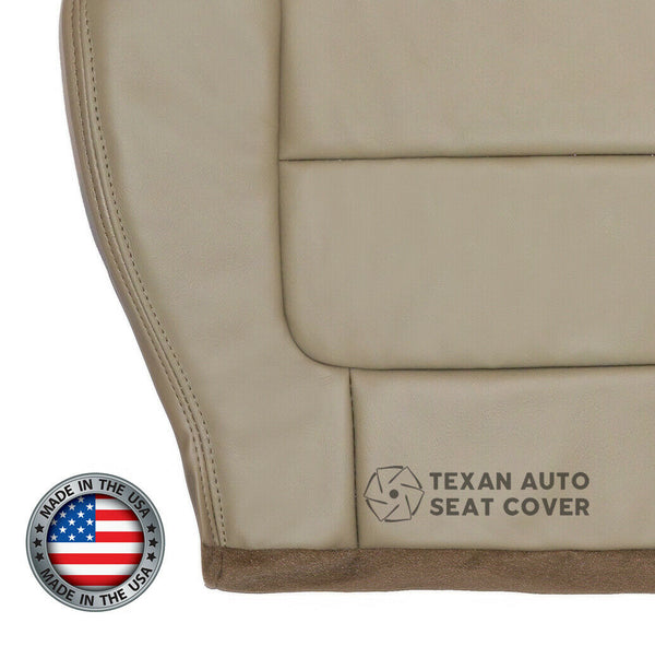 2001, 2002 Ford F150 Lariat Single Cab , Super Crew ,Crew Cab Passenger Bottom Synthetic Leather Seat Cover Tan