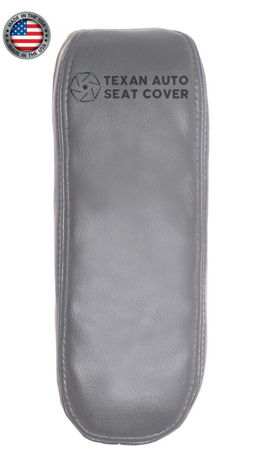 2003, 2004, 2005, 2006, 2007 Ford F250 F350 F450 F550 Lariat XLT, Crew Cab Lariat Driver Armrest Synthetic Leather Replacement Cover Gray