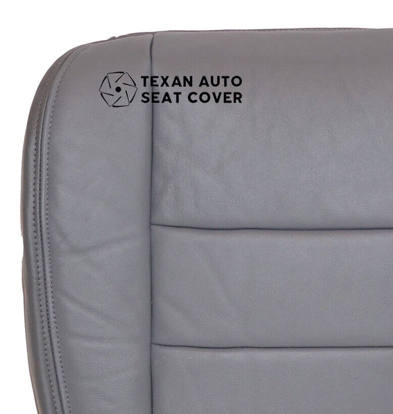 2002 - 2005 Ford Excursion XLT Driver Bottom Synthetic Leather Seat Cover Gray