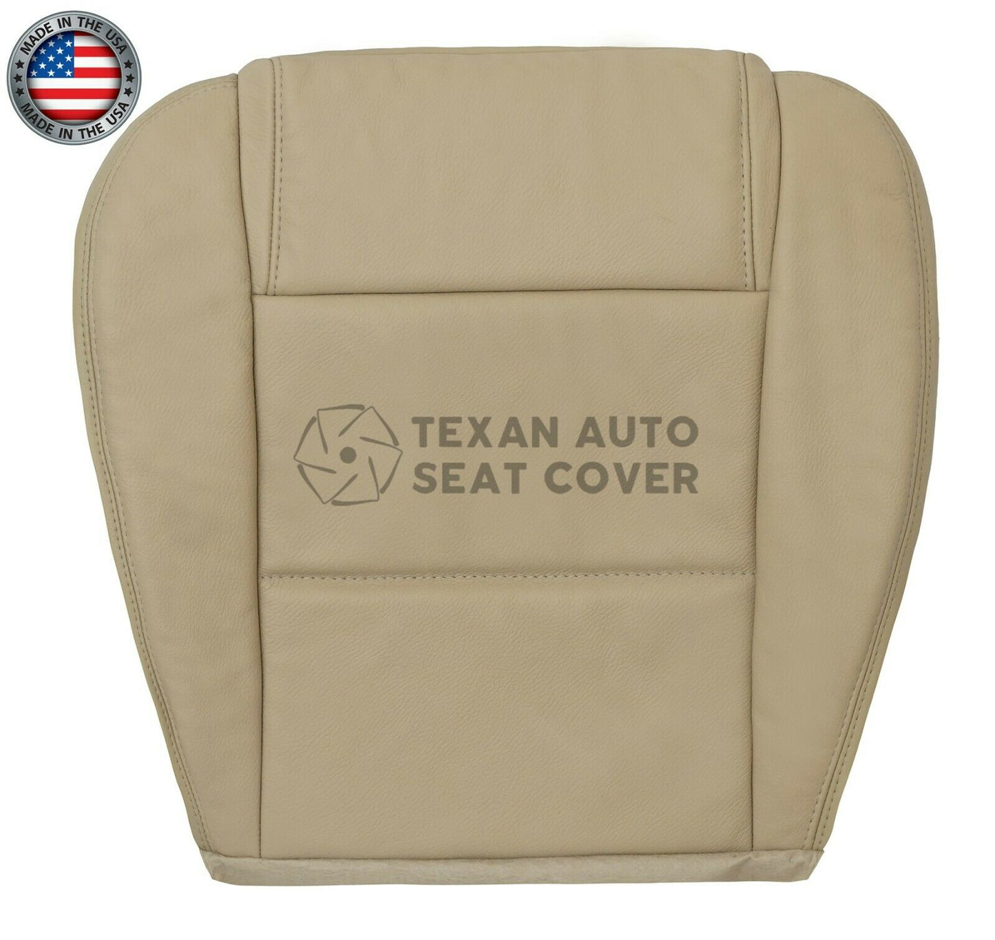 2005, 2006, 2007, 2008, 2009 Ford Mustang V6 Driver Side Bottom Leather Replacement Seat Cover Tan