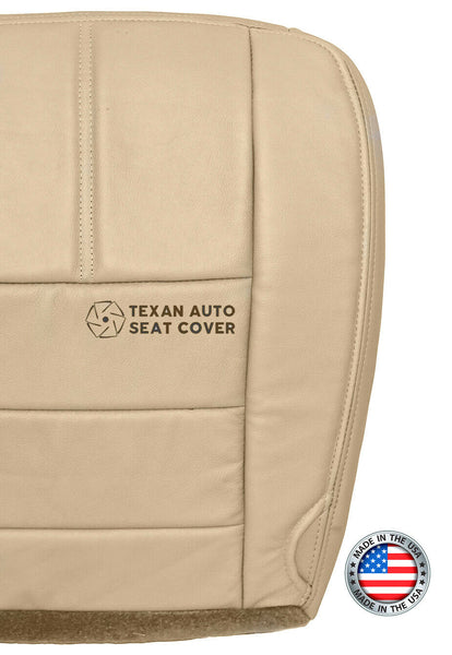 2008, 2009, 2010 Ford F250 F350 F450 F550 Lariat Passenger Side Bottom Synthetic Leather Replacement Seat Cover Tan