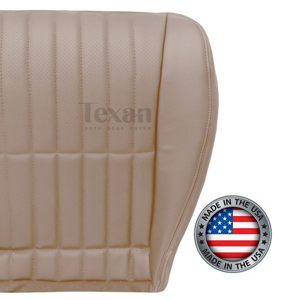 1997, 1998, 1999, 2000, 2001, 2002 Chevy Camaro SS V6 RS Passenger Bottom Perforated Synthetic Leather Seat Cover Tan