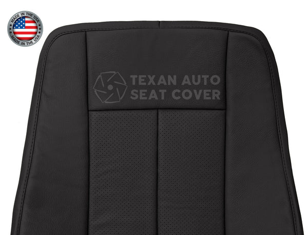 Fits 2007 to 2014 Ford Expedition Passenger Side Lean Back Perforated Leather Replacement Seat Cover Black