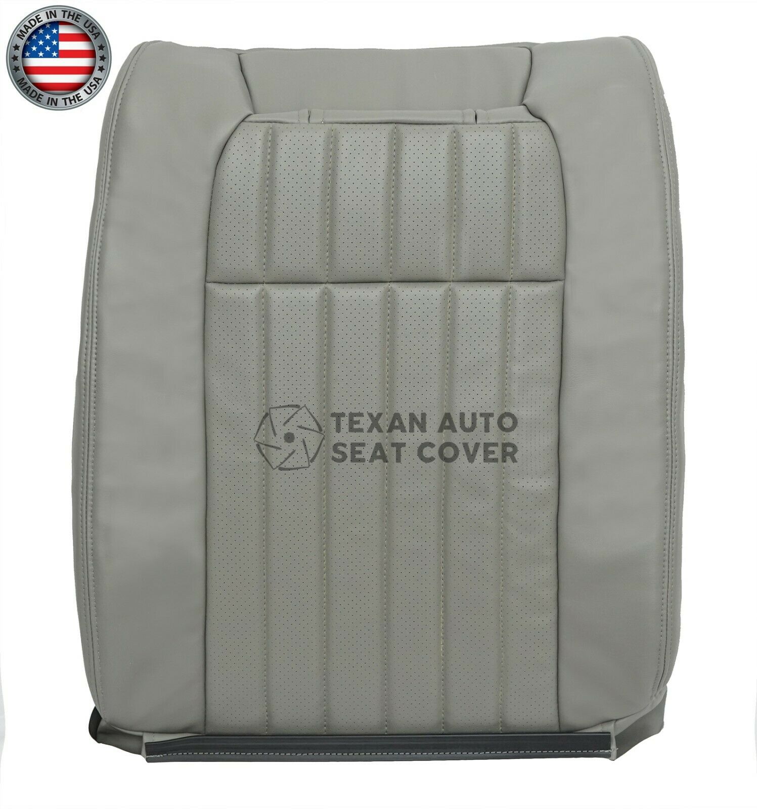 1994,1995,1996 Chevy Impala SS Driver Side Lean Back Perforated Synthetic Leather Replacement Seat Cover Gray