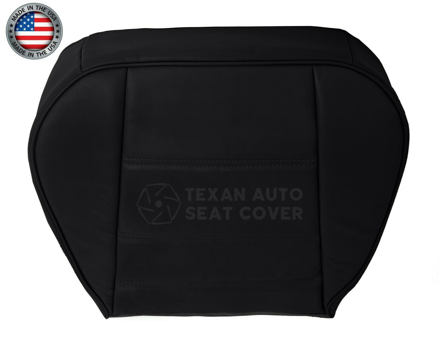 1999, 2000, 2001, 2002, 2003, 2004 Ford Mustang V6 Passenger Side Bottom Synthetic Leather Replacement Seat Cover Black
